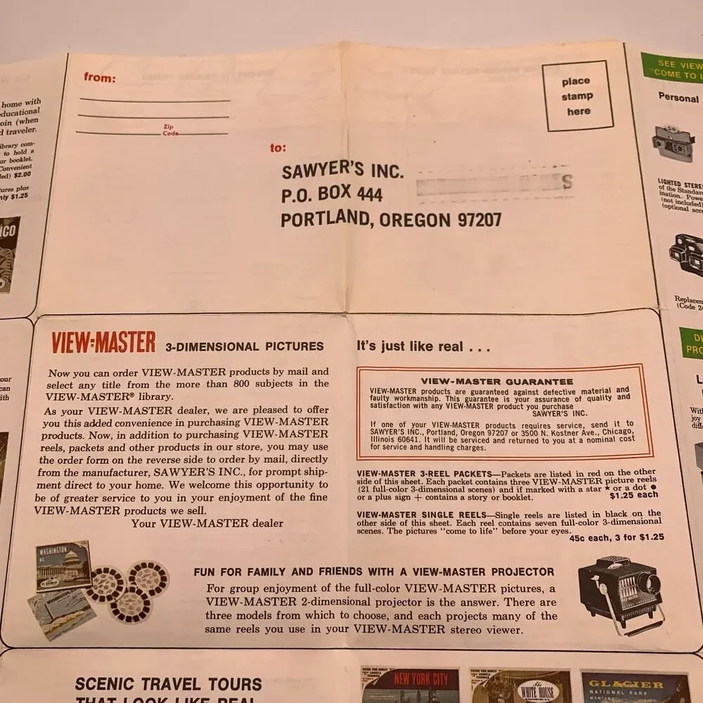 Vintage Sawyer’s View-Master Wonderful Wizard of Oz Packet FT45 3 Reels Booklet